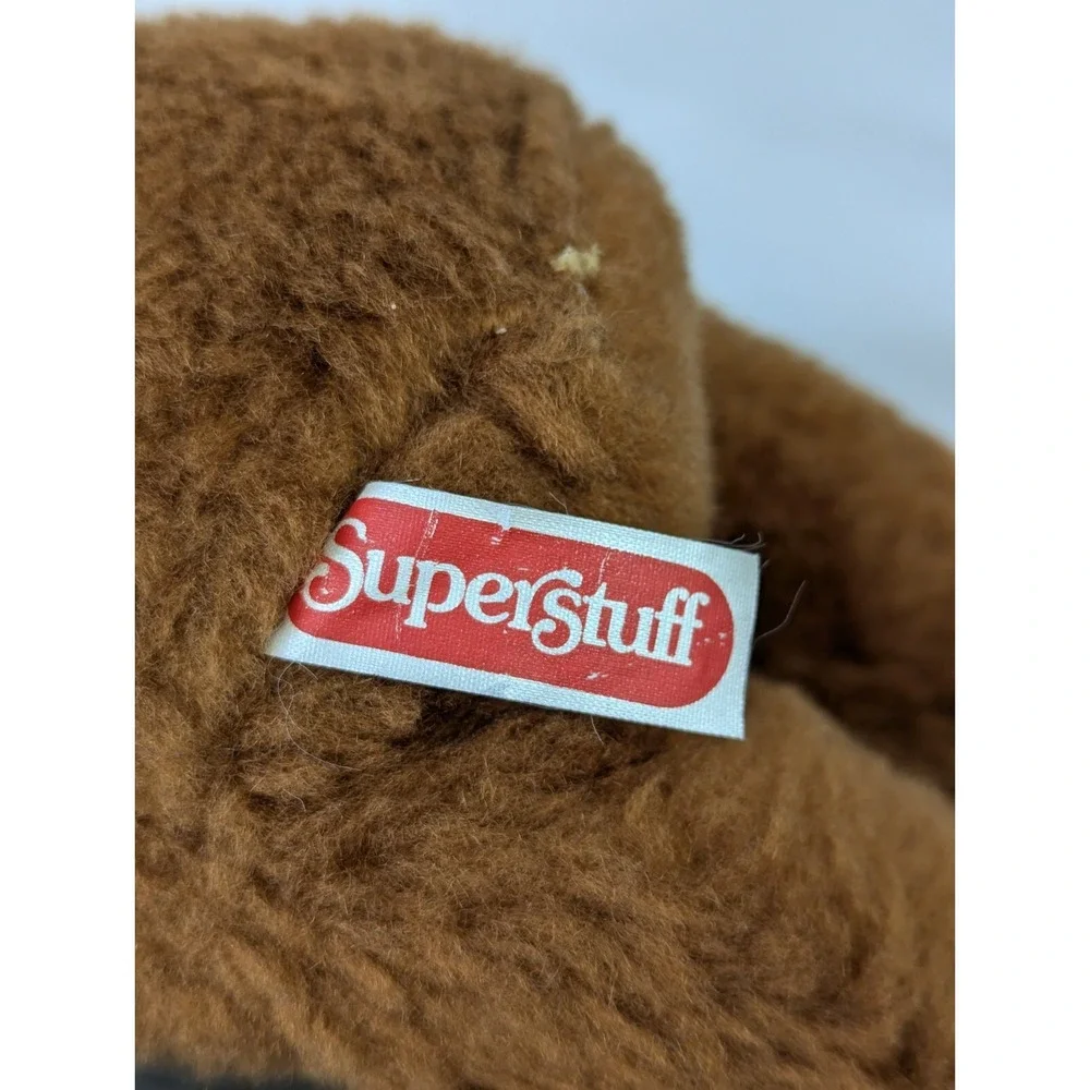 Gund Brown‎ Bear Plush 12 Inch Vintage Superstuff Stuffed Animal Toy